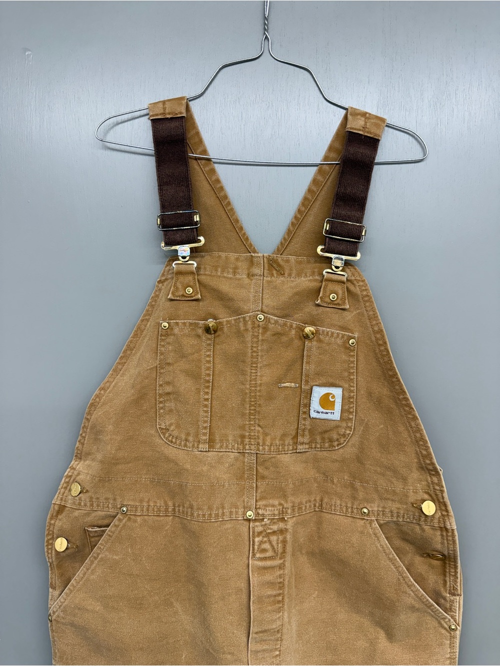 Carhartt Brown Duck Canvas Overalls - Picture 11 of 16